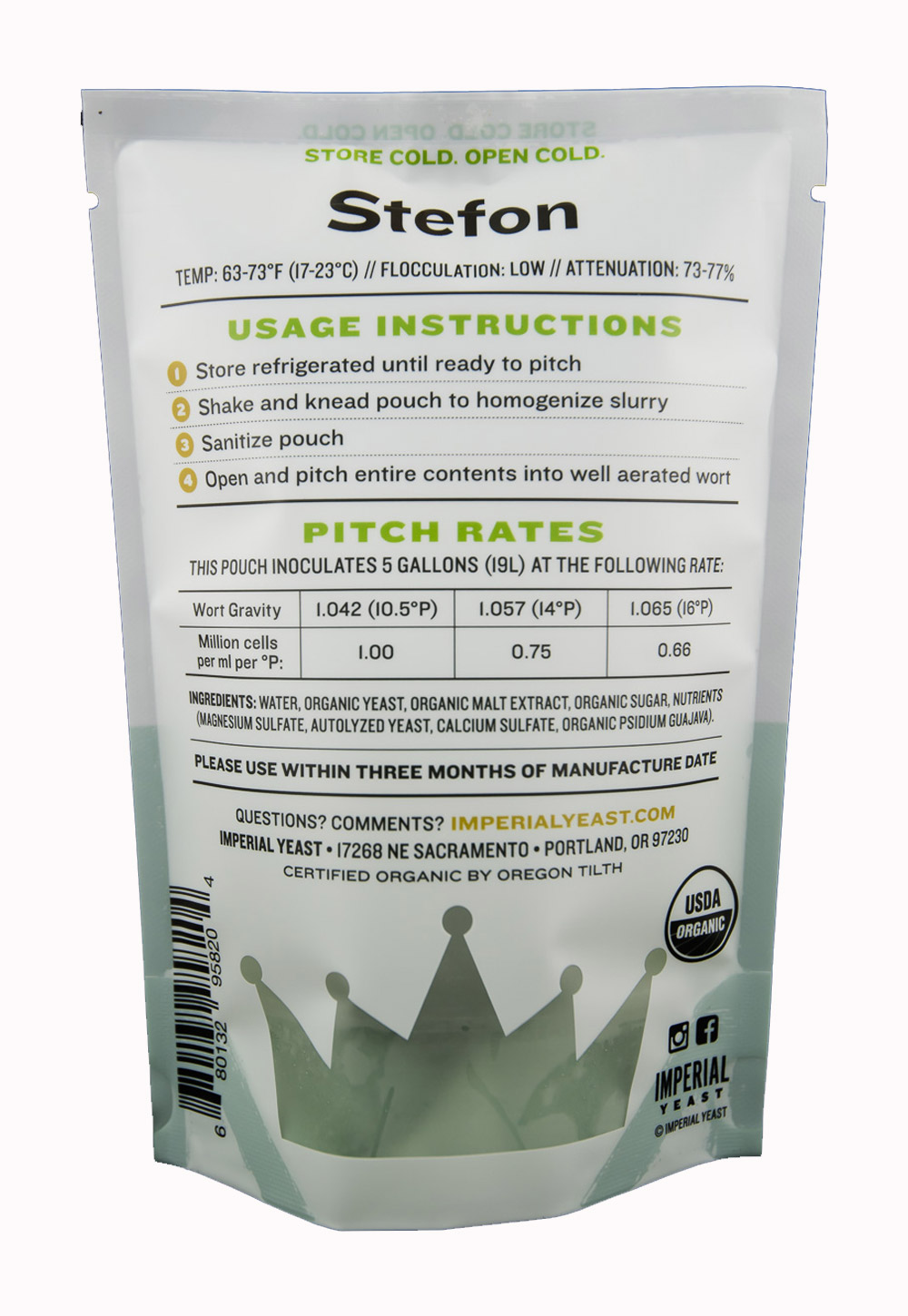 G01 Stefon (German Hefeweizen) Wheat Beer Yeast from Imperial Yeast 1